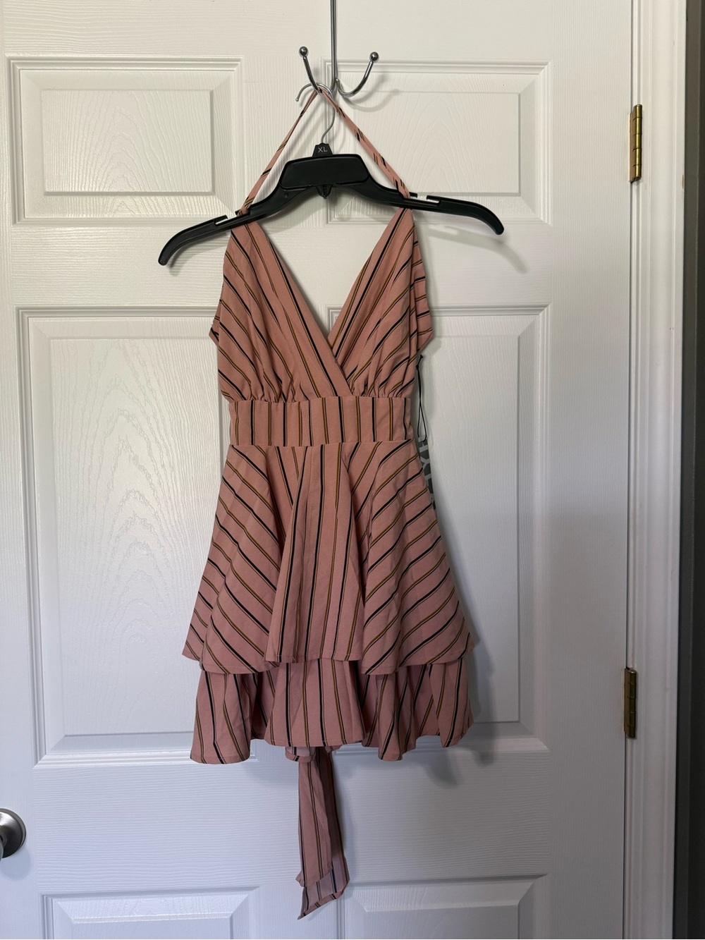 HYFVE NWT Striped Halter Tiered Dress- S - Picture 2 of 7